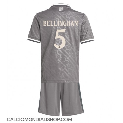 Maglie da calcio Real Madrid Jude Bellingham #5 Terza Maglia Bambino 2024-25 Manica Corta (+ Pantaloni corti)